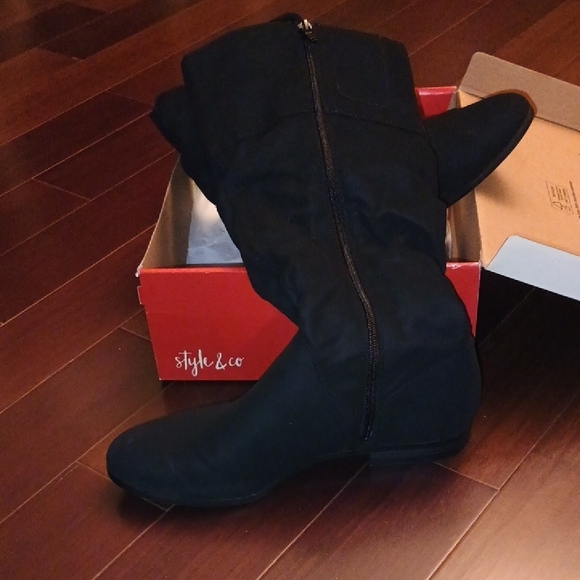 Style & Co. Black Ankle Boots - Picture 3 of 4